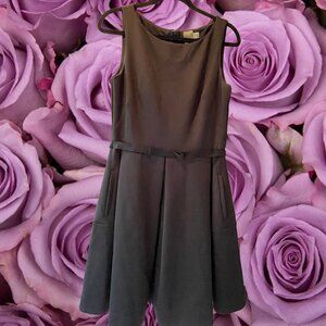 Black Dress Bow Belt With Pockets